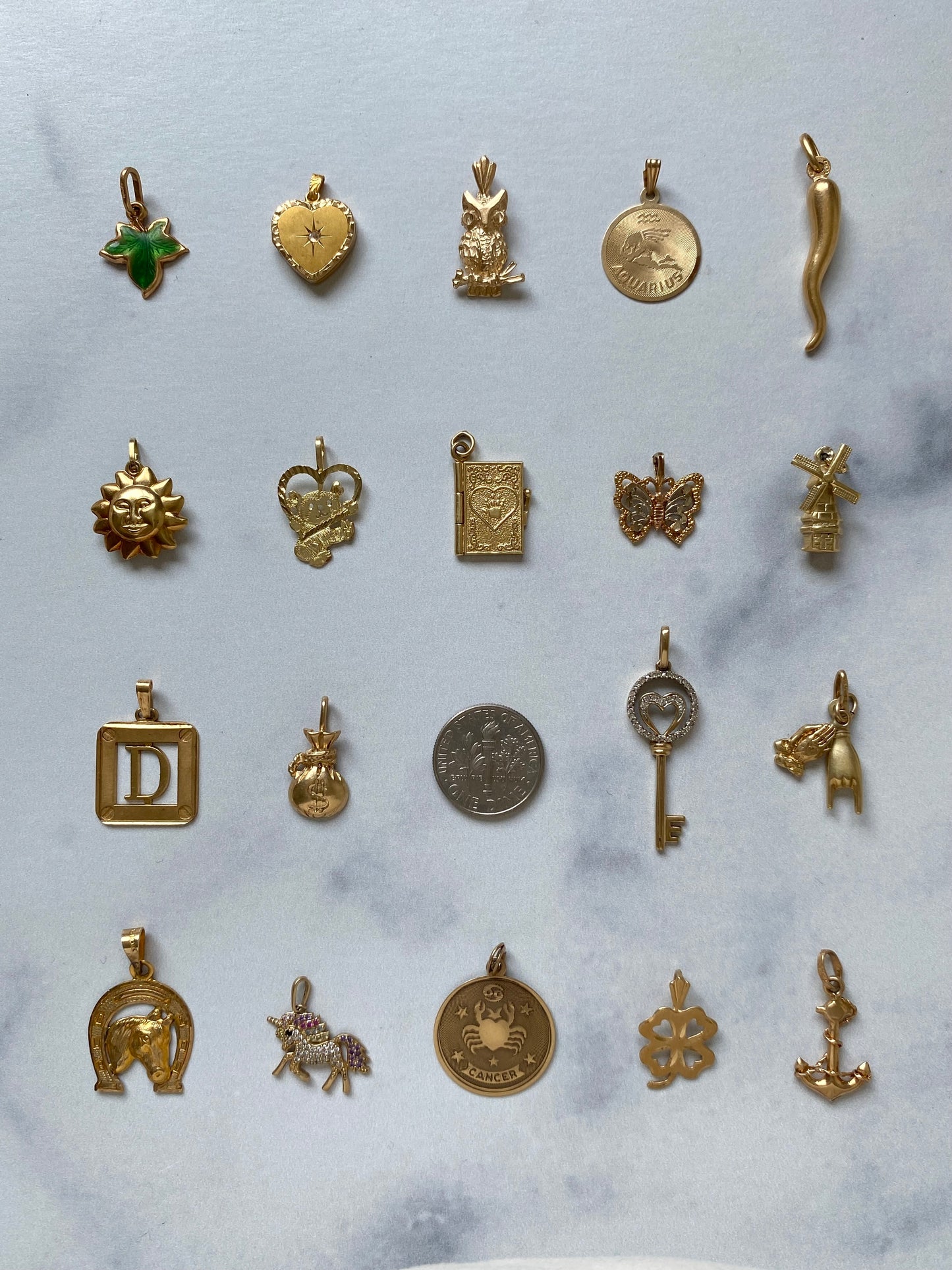 Small pendants and charms