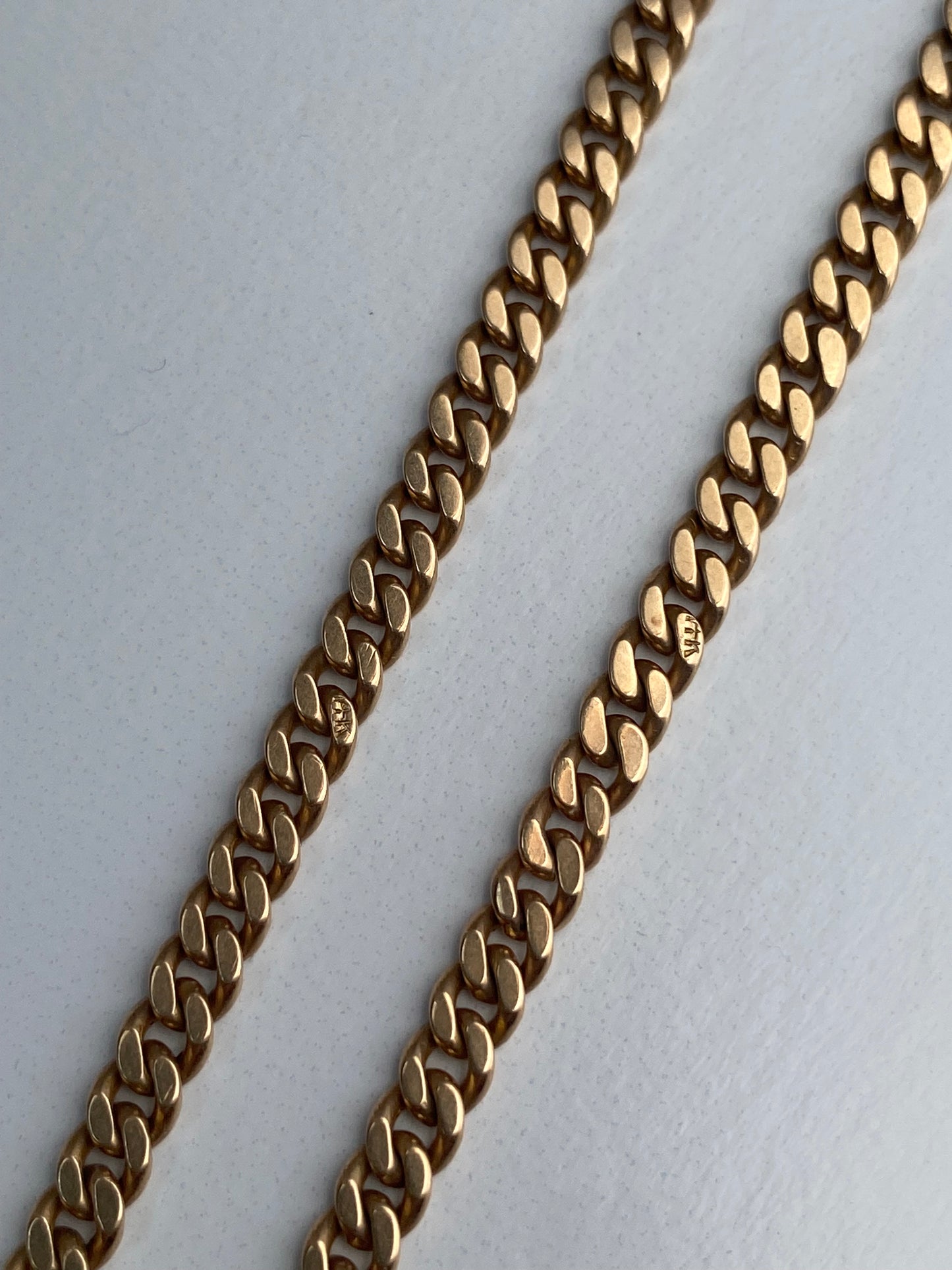 Antique gold watch chain with T-bar