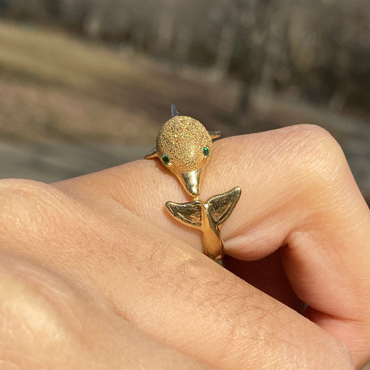 Vintage dolphin ring